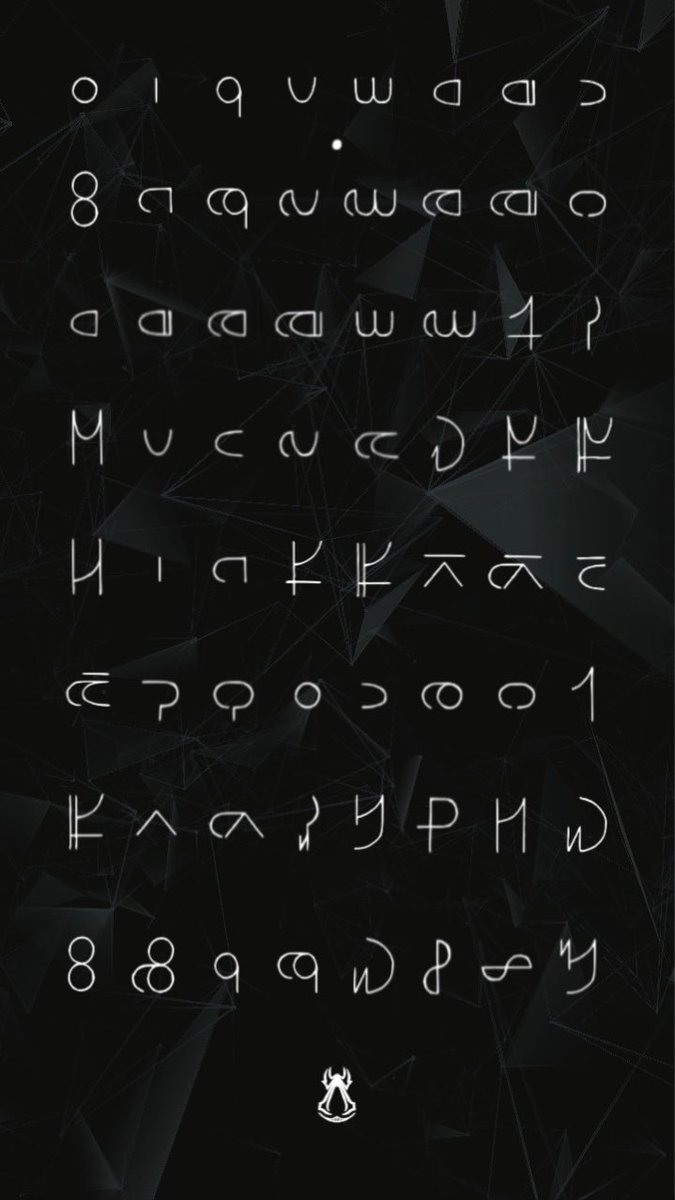 Spider_Mentor's tweet photo. Went ahead and mocked up the actual “alphabetical order” of the font to come into an Odin’s Sight eye test of sorts. ;) Could be the easiest or the hardest depending how well you know the #IsuLanguage, but to help develop our Eagle Vision, here’s the alphabet at a glance! https://t.co/5ghuZi8yxO