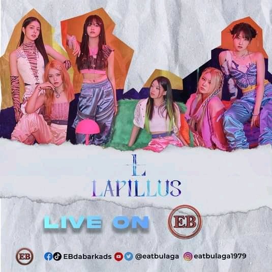 KEVS58945106's tweet photo. #BawalJudgmental Special 
Abangan Today ang K-POP Group LAPILLUS 🇰🇷🤞🎶✨

Enjoy Watching EveryJuan!
👍😊✨
#EB43 #EatBulaga #LAPILLUSonEB https://t.co/IEmaga1IJg