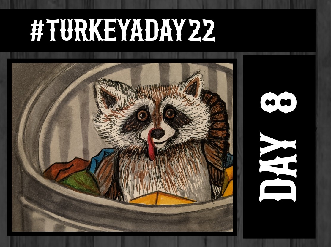 ArtWithMrE's tweet photo. Day 8 is here of #turkeyaday22 !! This Turcoon may be cute...but I can guarantee you he is up to no good. #artchallenge #novemberartchallenge #turket https://t.co/lObjwxzMe7