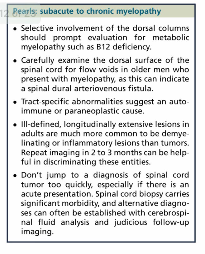 ongbenghooi1's tweet photo. Peter G. Kranz, 2019 Pearls of imaging on medical acute &amp; chronic myelopathy https://t.co/rgwYuTRlDt