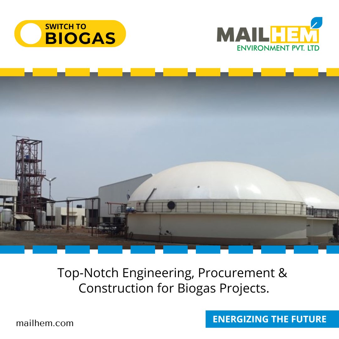mailhemIndia's tweet photo. Trust Mailhem to offer our Expertise and Support for the Design, Construction, Management and Assistance of Biogas and Biomethane plants as a Renewable Energy source.

#biogasplants #biogas #biogastoenergy #wastetoenergy #convertingwastetoenergy  

Call - 9373597455 https://t.co/kxDQ0qB2y8