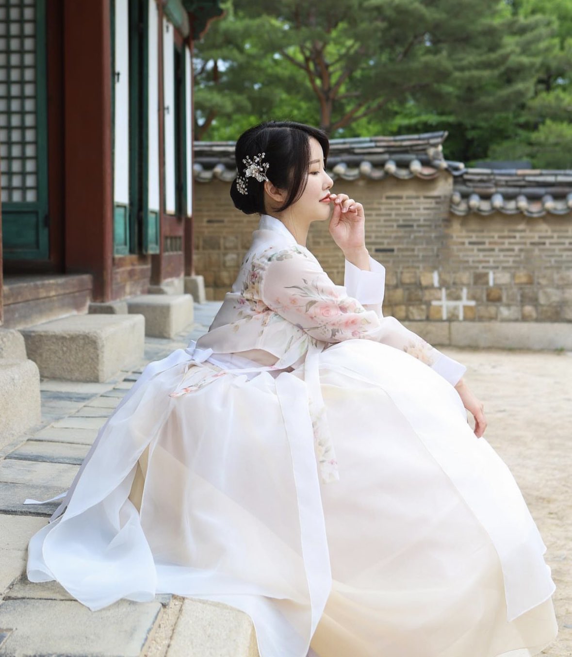 チマチョゴリ 白 ウェディング コスプレ-