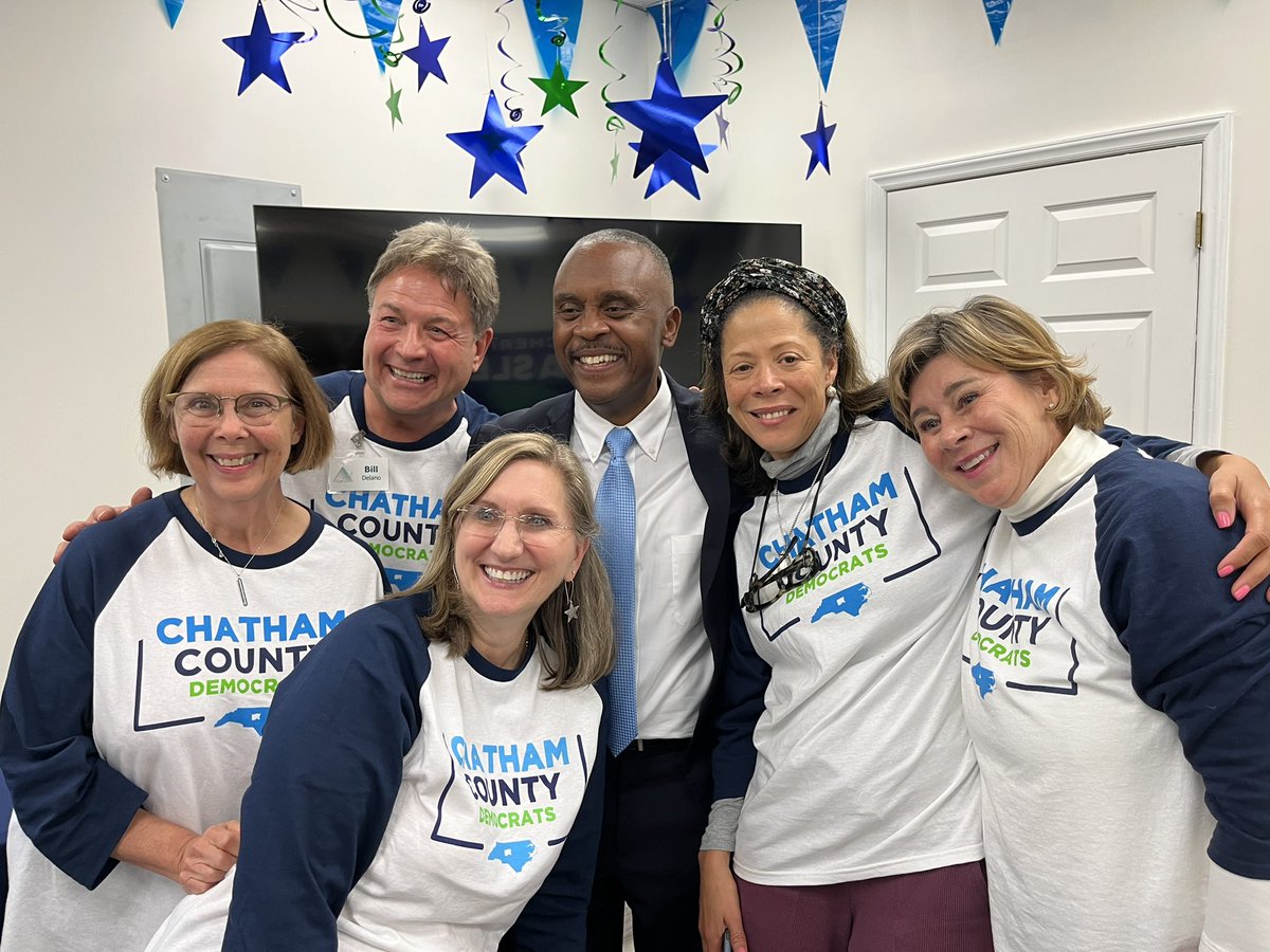 So proud of a blue sweep in Chatham! Congratulations to <a href="/electreives/">Rep. Robert Reives</a>, Sheriff Mike Roberson, Del Turner, amazing slates of commissioners and school board members, and biggest congrats of all to the amazing team of officers and volunteers that made it happen!