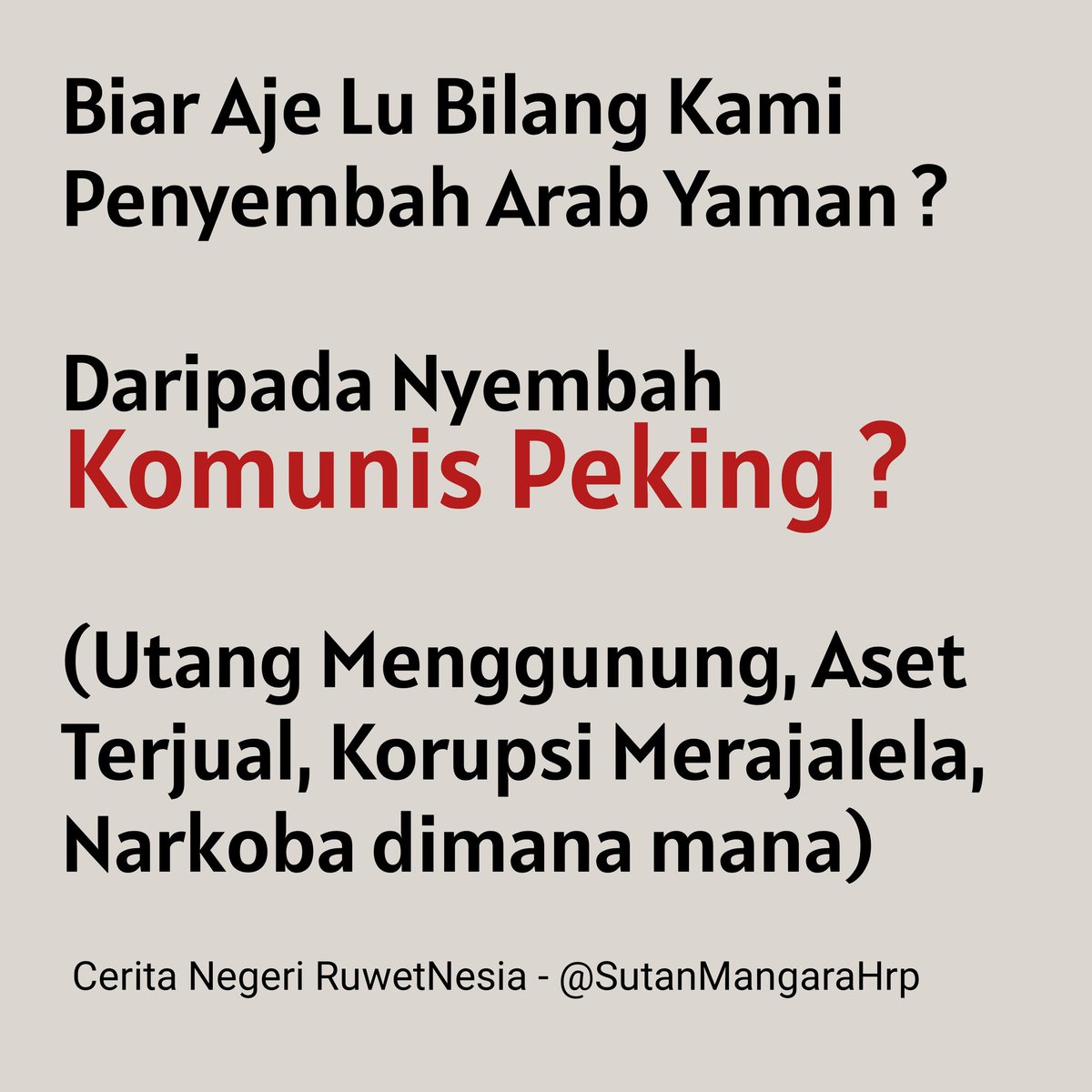 sutanmangara's tweet photo. Biar Aje Mereka Bilang Ape ?? https://t.co/lDkxdWGDdS