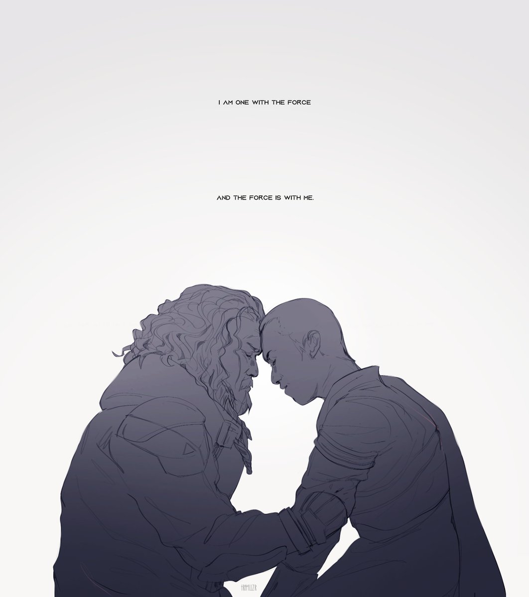 these stupd space monks,,
#StarWarsArt #SpiritAssasin #Chirrut #Baze #MayTheForceBeWithYou