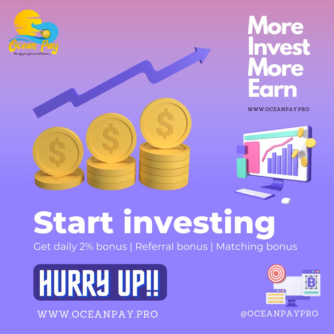oceanpaypro's tweet photo. Login Now:
https://t.co/G8LOLlqYCC

#oceanpaypro #crypto #metaverse #mlm #NFT #digitalmarketing #cryptonews #onlineearning #onlineincome https://t.co/8OWUCF0BUP