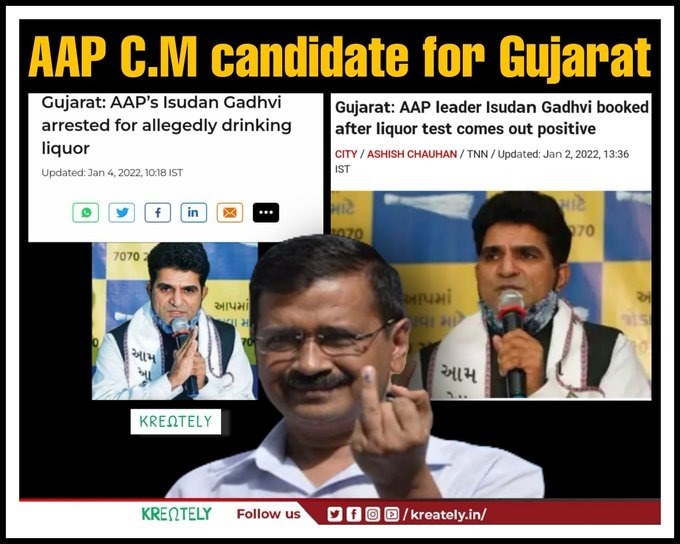 pvbabji's tweet photo. @ArvindKejriwal What a selection Mr @ArvindKejriwal ?
Your #Gujarath #AAP candidate #IsudanGadvi arrested for allegedly drinking liquor.
So you want to continue Delhi type #LinquorScam in Gujarath too but people of Gujarath are wise & they show you the right path. Now you are in #Antonai path https://t.co/nLPomK8u49