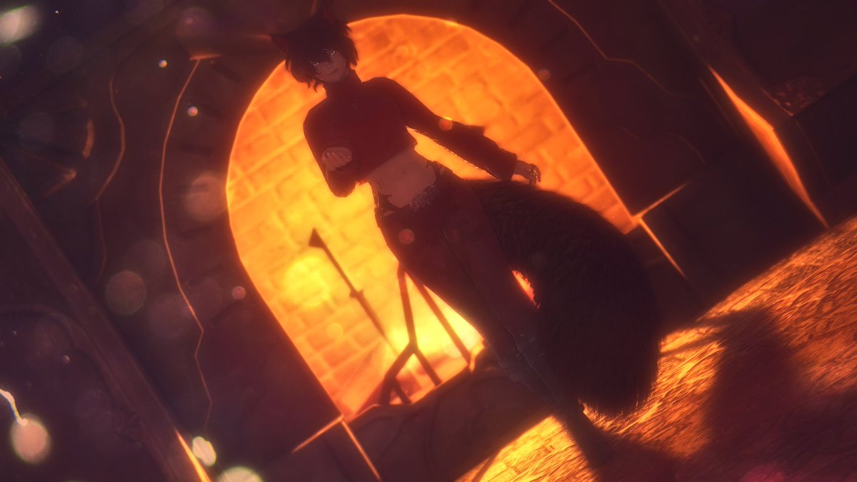 NoctuInu's tweet photo. An old OC I never touched, getting a much-needed revamp and I love the end result.

Half Seeker/Half Xaela girl Shani Orabella~

#GPOSERS - #GShade - #miqote - #AuRa - #KyrenCinematic - #EorzeaPhotos https://t.co/W9wLrxP9ep