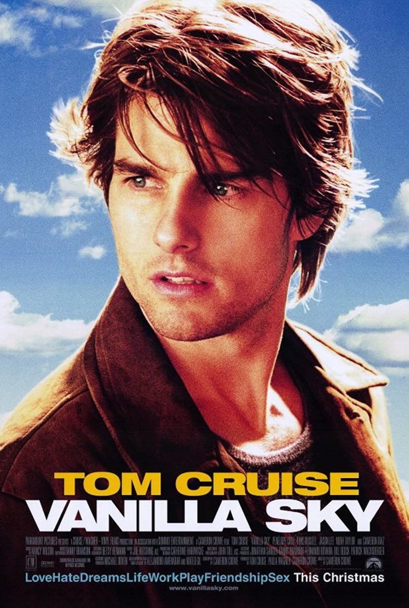 One of the best psychological thriller movies, starring Tom Cruise, Penelope Cruz, Cameron Diaz, Kurt Russell, Tilda Swinton, Timothy Spall and Michael Shannon. This is one of the most mind-bending movies ever, and the twist ending is very mind-blowing.
https://t.co/oEa3iHrMl5 https://t.co/nD6YySN2TF