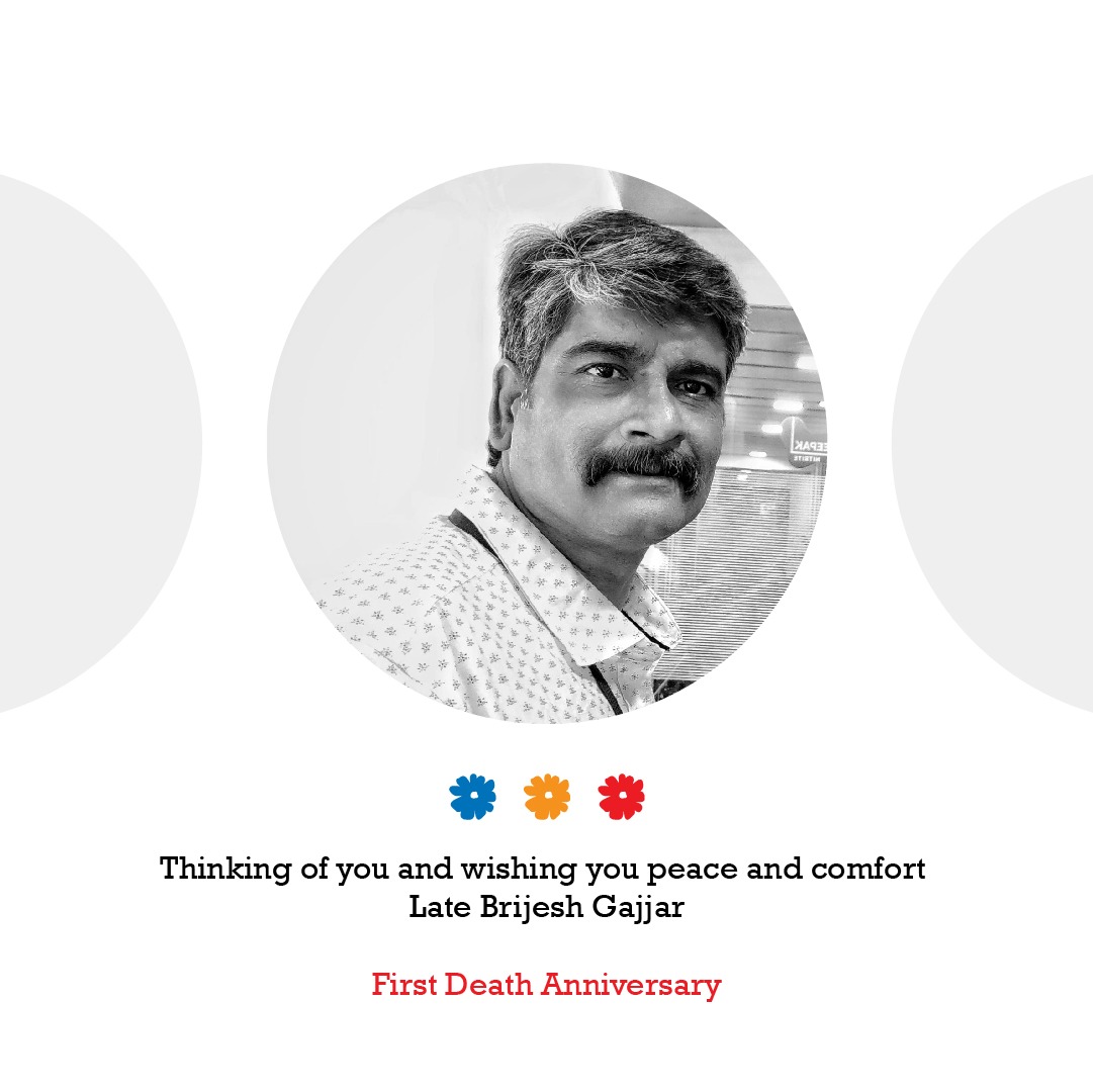 threedotdesigns's tweet photo. On his first death anniversary we pay tribute to the ever smiling, always energetic and ever youthful Brijesh Gajjar.

#rip #restinpeace #missyou #condolences #deathanniversary #firstdeathanniversary #soul #teammember #familymember #threedotdesigns #threedot #3dot https://t.co/cVuCc7E1ec