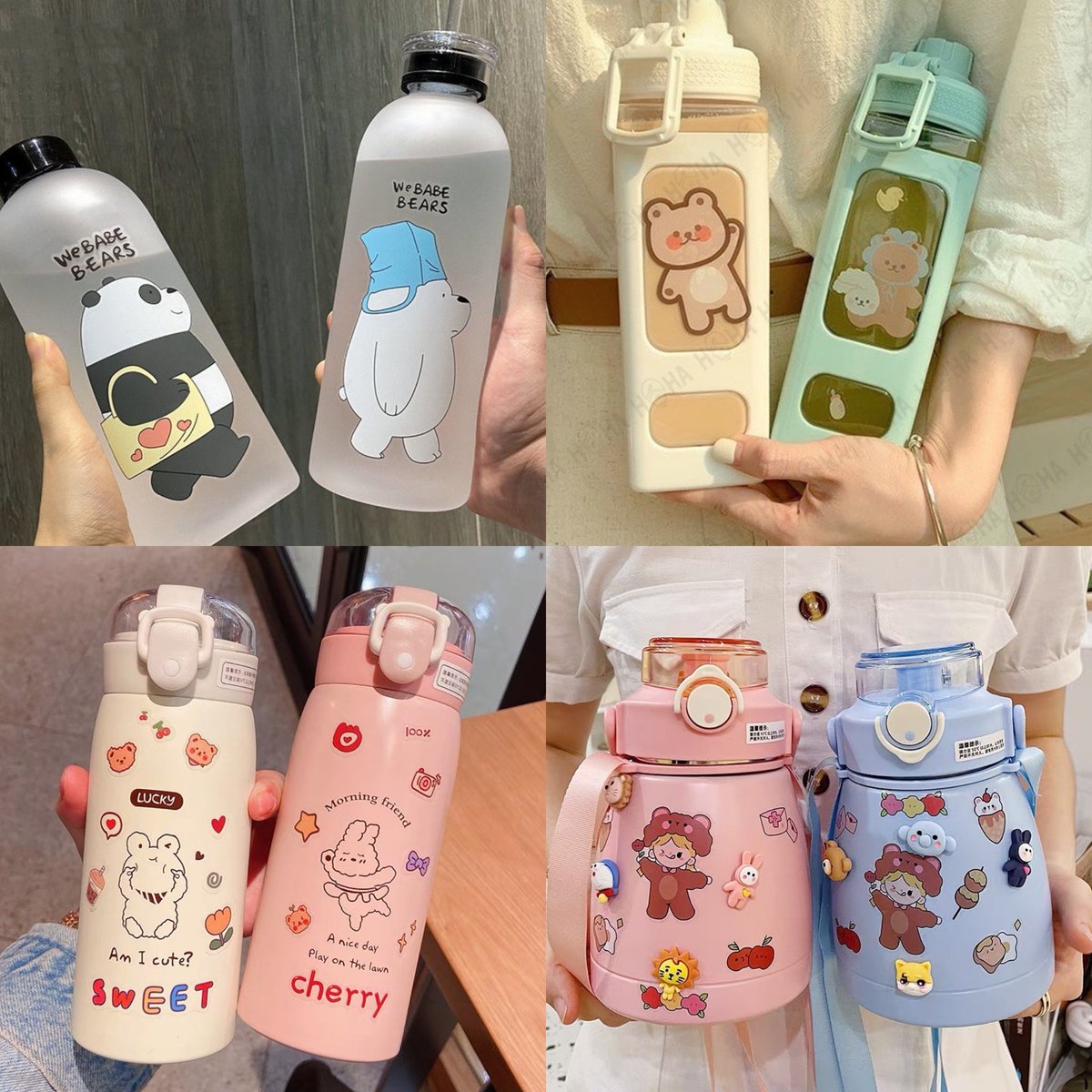 เธรดรวมขวดน้ำพกพาปุ๊กปิ๊กน่ารัก พกพาง่ายดับกระหายทุกที่ ◞♡. 🥤⋆𓂃ꕤ