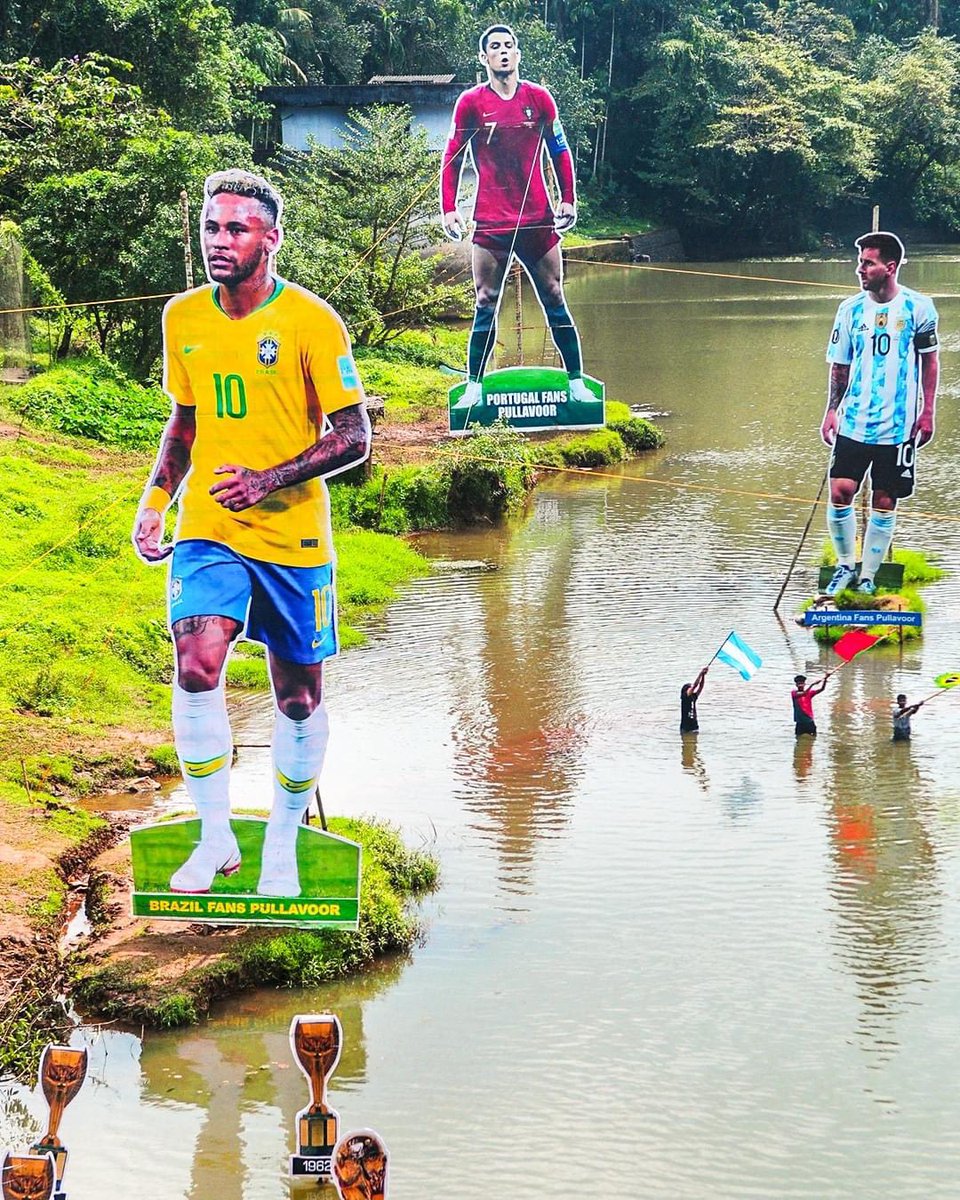 Football Fans from Pullavoor in #Kerala are #FIFAWorldCup Ready 😍 #Qatar2022