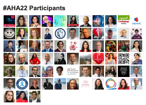 IrmaRaste ✨ InfluenceThroughStorytelling™ (@irmaraste) on Twitter photo #AHA22 Twitter conversation participants🙌
Do you see yourself?😁
🫀🫶 Thank you everyone for your contributions!
Special shoutout to <a href="/HeartBobH/">Robert Harrington</a> <a href="/dmljmd/">Don Lloyd-Jones</a> <a href="/pwayte/">Patrick Wayte</a> @AnnMarieNavar <a href="/DoctorMarvelMD/">Francoise Marvel, MD</a> <a href="/ErinMichos/">Erin D. Michos, M.D.</a> <a href="/StarJonesEsq/">Star Jones</a> <a href="/HeartHealthTech/">HeartHealthTech</a> @jmakowka <a href="/yourheartscore/">Patrick Dunn</a> #HealthTech #AHA22 Twitter conversation participants🙌
Do you see yourself?😁
🫀🫶 Thank you everyone for your contributions!
Special shoutout to <a href="/HeartBobH/">Robert Harrington</a> <a href="/dmljmd/">Don Lloyd-Jones</a> <a href="/pwayte/">Patrick Wayte</a> @AnnMarieNavar <a href="/DoctorMarvelMD/">Francoise Marvel, MD</a> <a href="/ErinMichos/">Erin D. Michos, M.D.</a> <a href="/StarJonesEsq/">Star Jones</a> <a href="/HeartHealthTech/">HeartHealthTech</a> @jmakowka <a href="/yourheartscore/">Patrick Dunn</a> #HealthTech