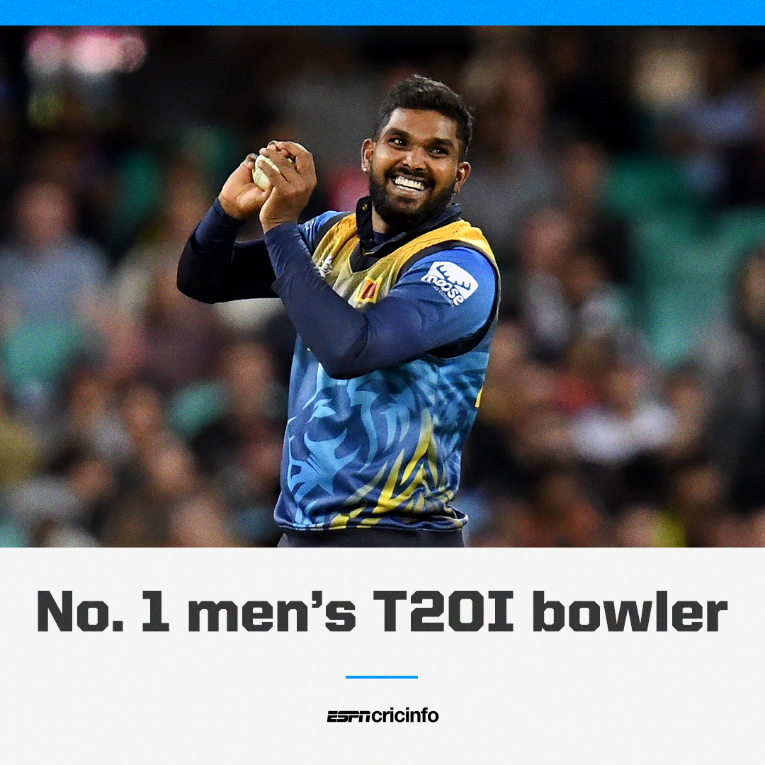 🚨 Wanindu Hasaranga is the new No. 1 in the ICC rankings🚨