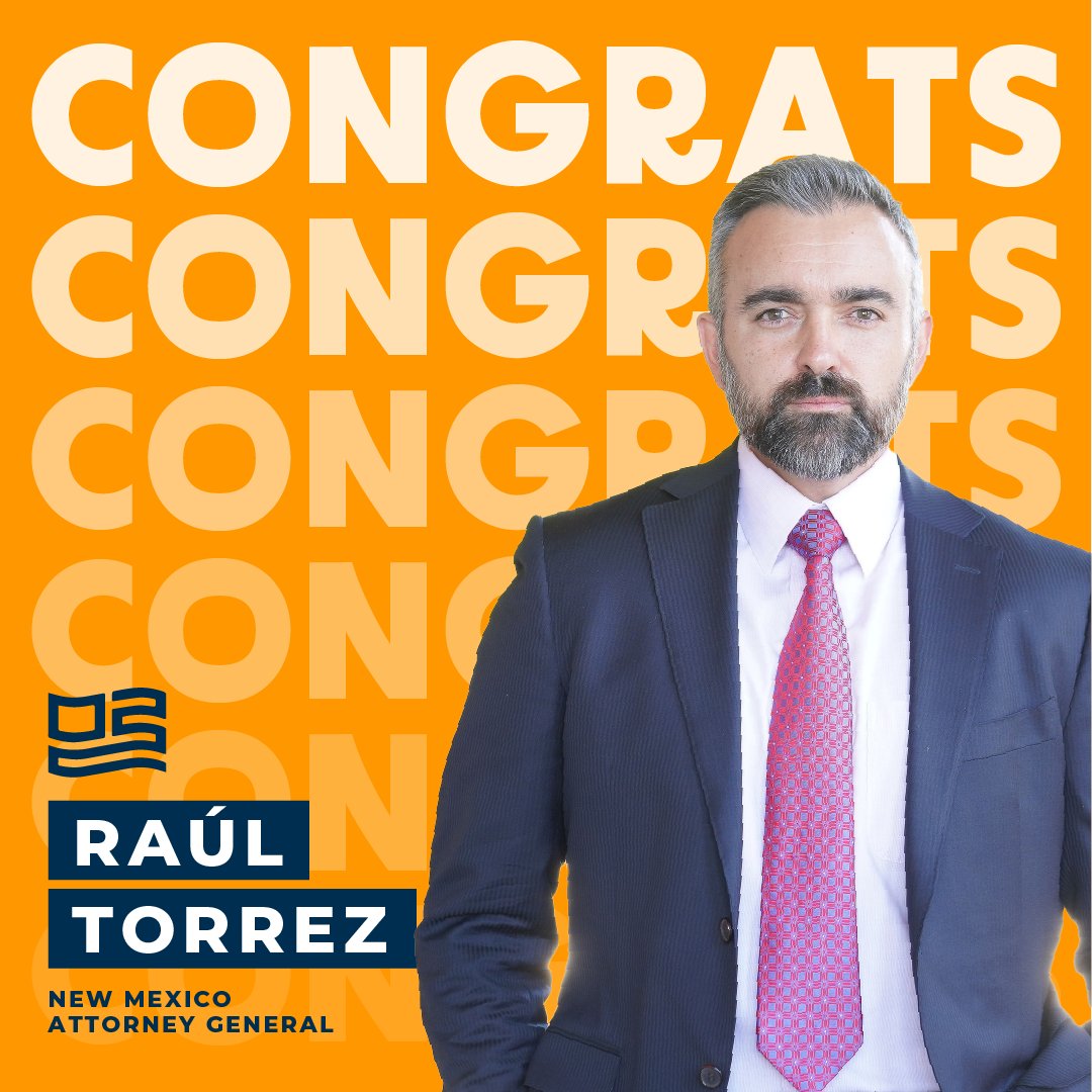 DemocraticAGs's tweet image. We congratulate @TorrezForNM on his win for New Mexico Attorney General! In the AG’s office, we know he’ll bring years of experience to protect consumers, defend civil rights, &amp;amp; always put New Mexican families first.