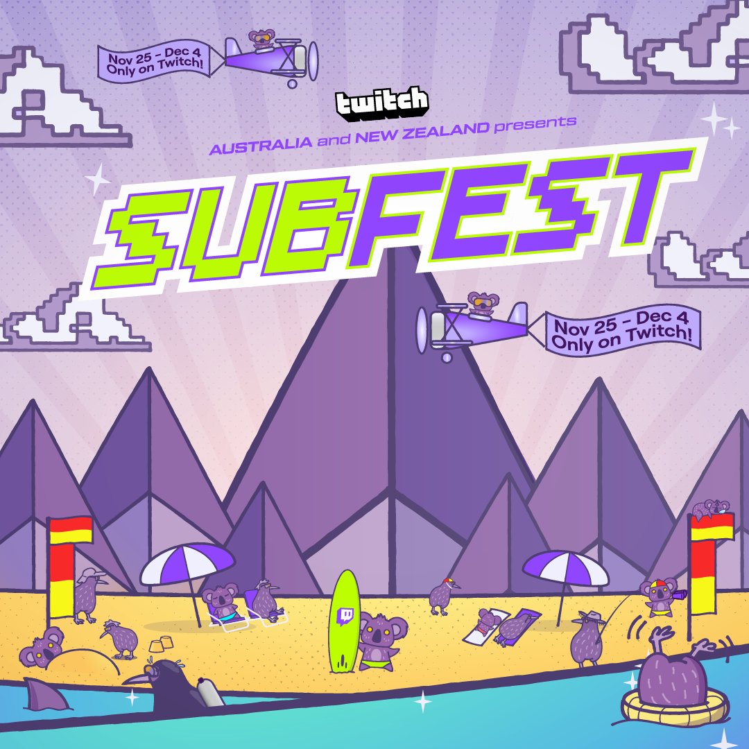 Get ready for an epic celebration (and a whole lot of wonderful chaos) - #ANZSubFest is coming! 

Find out all the details here watch.twitch.tv/ANZSubFest