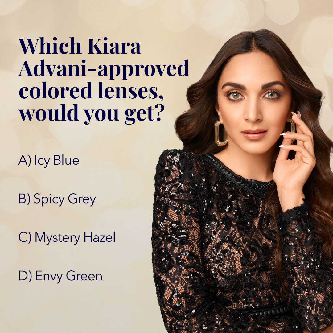 Lenskart_com's tweet photo. Make the magic happen in @advani_kiara 's favourite colored contact lenses 🤩
Pick a shade right now and grab them for absolutely FREE! 💯
* T&C apply
Shop now https://t.co/3Q94MtPfaS
#KiaraAdvani #Aqualens #Lenskart #ContactLenses #GlamLooks #PickOne https://t.co/6y2dRMfNsd