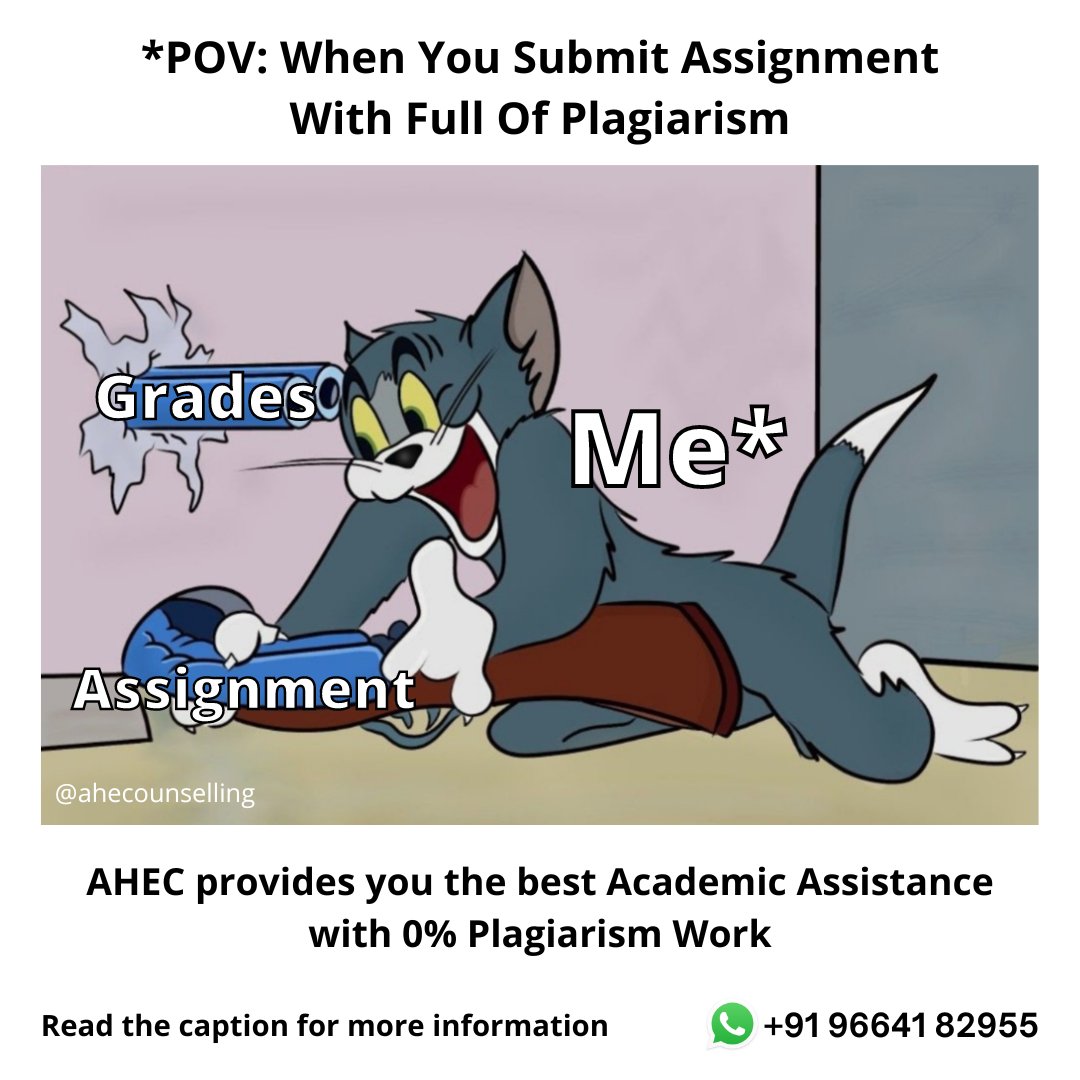 Ahecounselling's tweet photo. Best Online Academic #Assignment Writing Help
Contact: +919664182955
#india #schooljokes #sarcasm #schoolmemes #jokes #engineering #physicsjokes #funny #funnymemes #jerry #physicsmemes #tom #chemistrymemes #tomandjerrry #biologymemes #electricalengineering #meme #memes #campus https://t.co/7tmQ1h4kfI