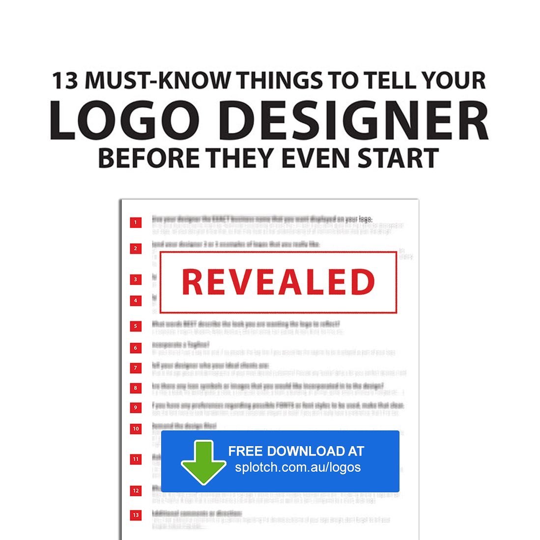 splotchstudio's tweet photo. 13 MUST-KNOW THINGS TO TELL YOUR LOGO DESIGNER BEFORE THEY EVEN START!
 https://t.co/kZ9HB7tEEB LOGO DESIGN Check List: FREE Download #logodesign #smallbusiness #business #graphicdesign #perth #melbourne #design https://t.co/SMWD682aW9