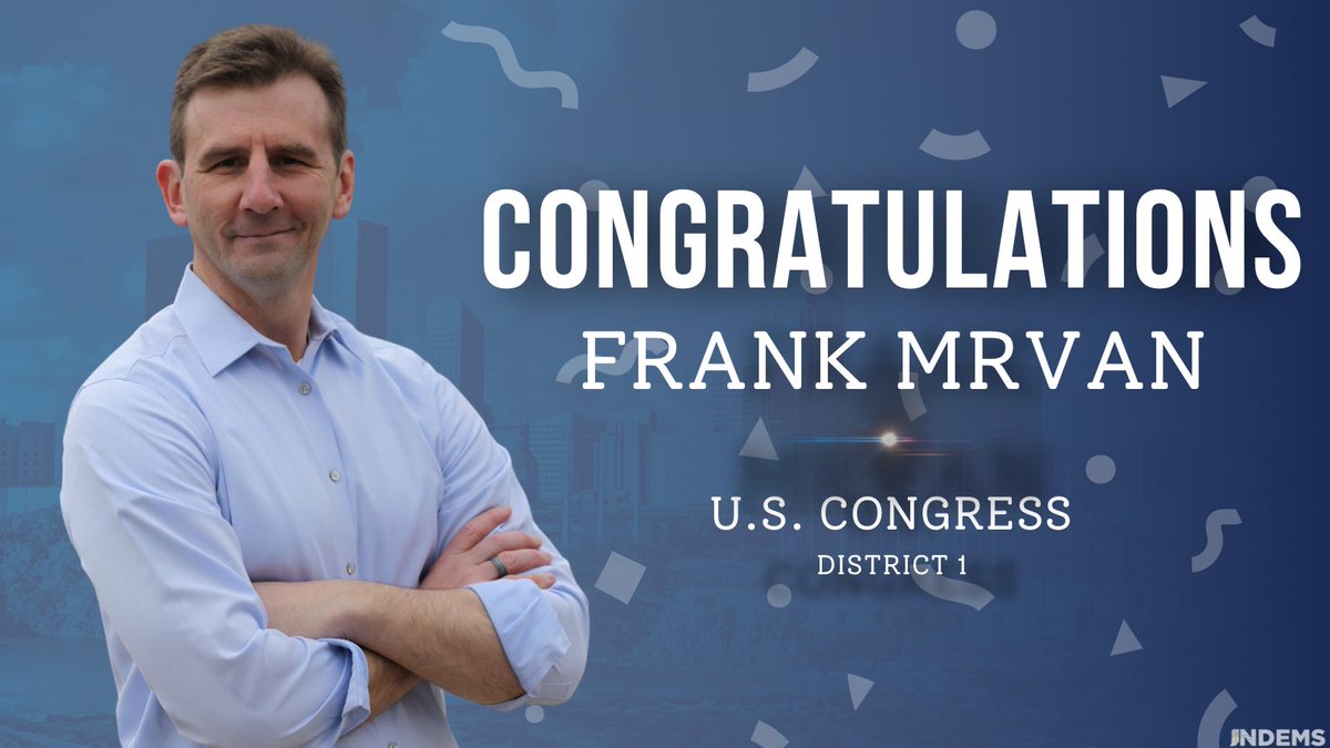 It’s Official: @RepMrvan has been re-elected to the U.S. Congress. #ElectionDay  #DemsDeliver #IN01