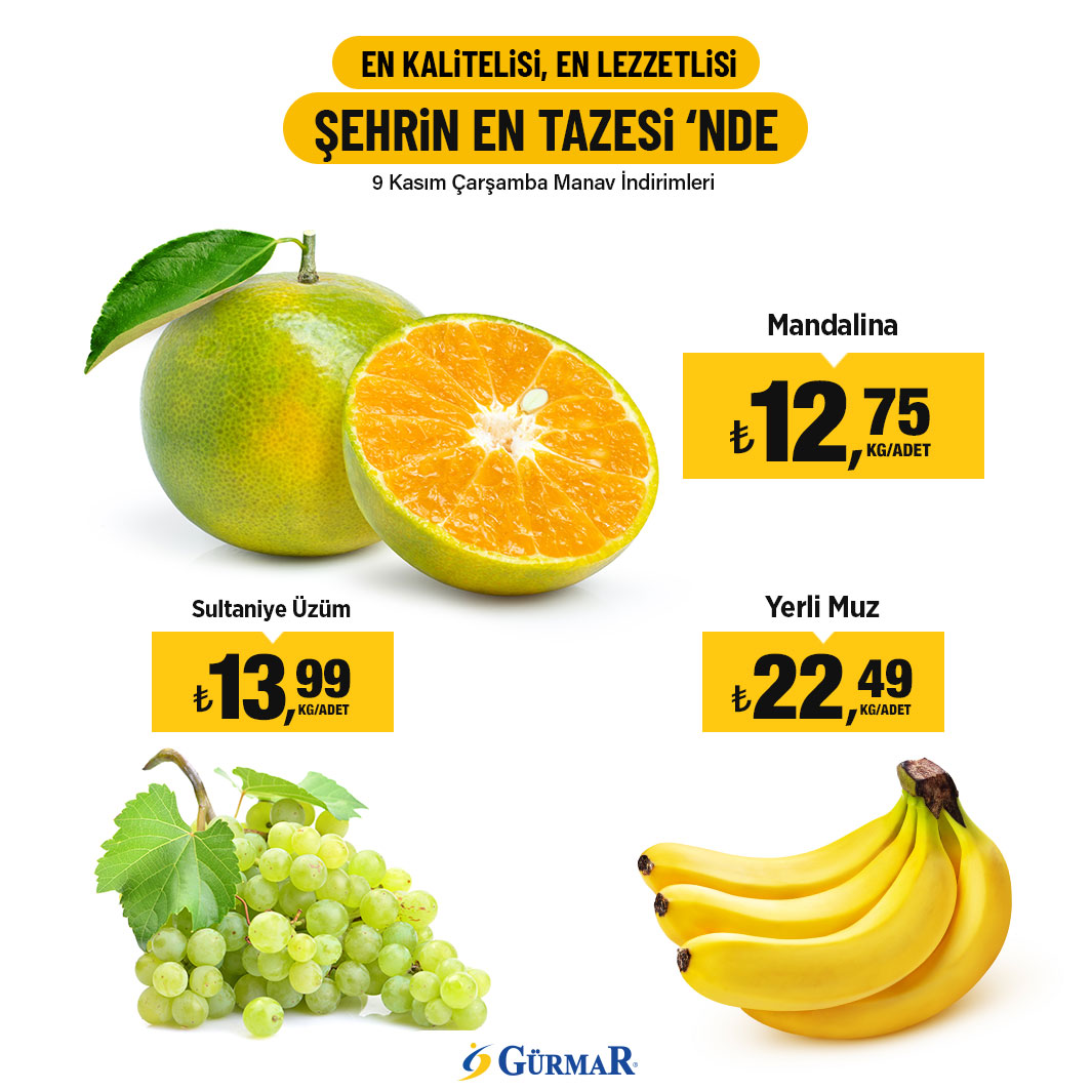 GurmarMarket's tweet photo. Her Çarşamba olduğu gibi manav tezgahlarımızda indirim günü! 🤩
#ŞehrinEnTazesi #Gürmar #GurmarOnlineMarket #tazegıda #yerlibesi #indirim #izmir https://t.co/bxW02y0llF