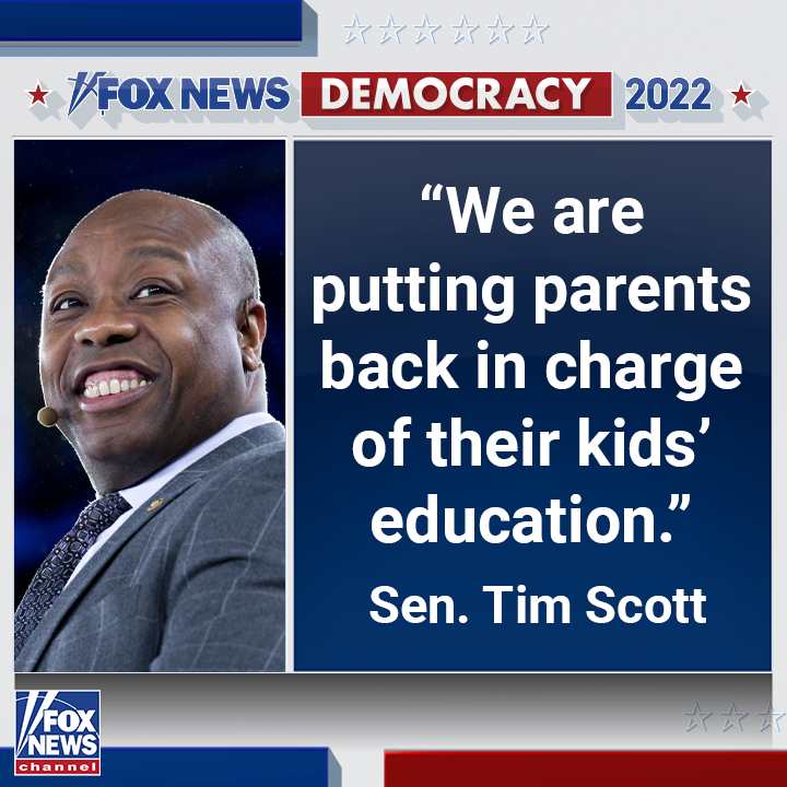 FoxNews's tweet photo. ‘HALLELUJAH!’: Republican South Carolina senator pledges that schools will have “no more C-R-T but a whole lot more A-B-C” after winning re-election. https://t.co/YLrRlmdsJh https://t.co/NyVI5su9KG