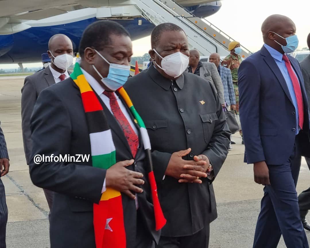 His Excellency President Emmerson Mnangagwa <a href="/edmnangagwa/">President of Zimbabwe</a> has arrived back home from Egypt where he attended the twenty-seventh session of the United Nations Conference of the Parties (COP 27).