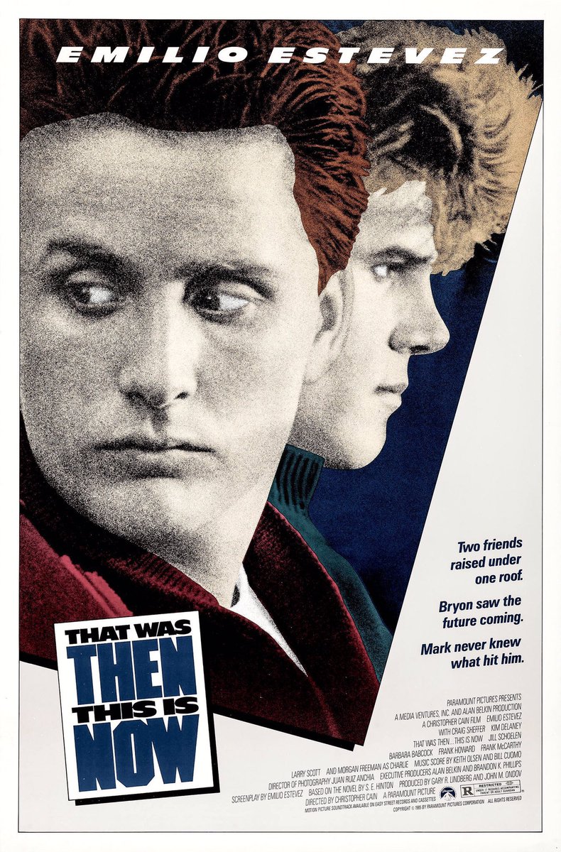 FilmNewsNos's tweet photo. 🎬MOVIE HISTORY: 37 years ago today, November 8, 1985, the movie ‘That Was Then...This Is Now’ opened in theaters!

#EmilioEstevez #CraigSheffer #JillSchoelen #LarryBScott #KimDelaney #BarbaraBabcock #FrankHoward #MorganFreeman #FrancisXMcCarthy #DianeDorsey #RamonEstevez https://t.co/fcInmZ8M98