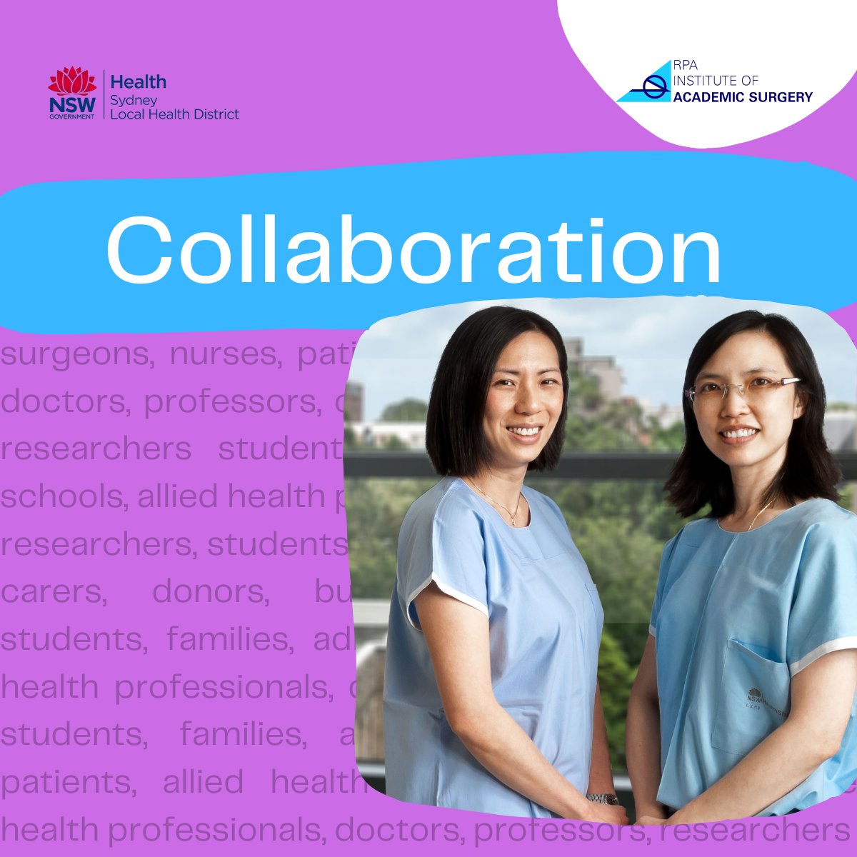 RPA_IAS's tweet photo. The Institute of Academic Surgery collaborates with countless groups to innovate and improve the research and education of our health system. These diverse opinions are what makes our world go round. #dreamwork ⭐️

For more information, visit our website: https://t.co/yIwtlPnrgZ https://t.co/QuMSyEj3hr