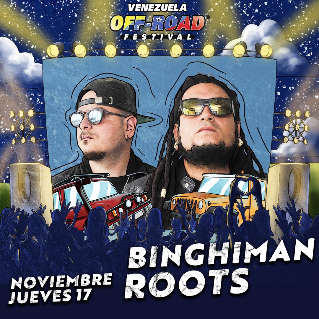 Nos vemos el 17 de noviembre en el <a href="/OffRoadVzla/">Off Road Festival</a> ! Binghiman Roots &amp; The Masters Band 💥