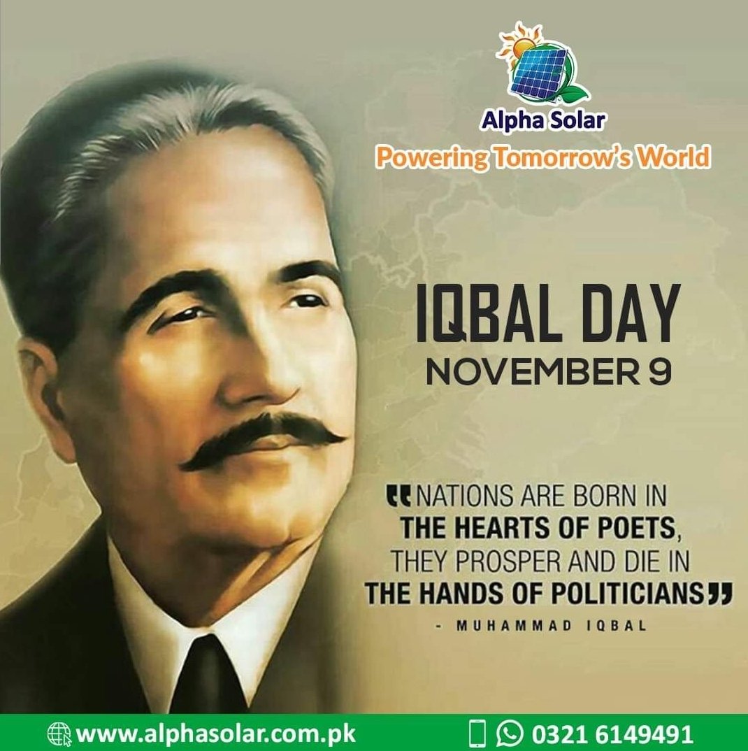 "Life is a struggle and not a matter of privilege. It is nothing but one's knowledge of the temporal and the spiritual world." ~ Muhammad Iqbal 

#IqbalDay2022