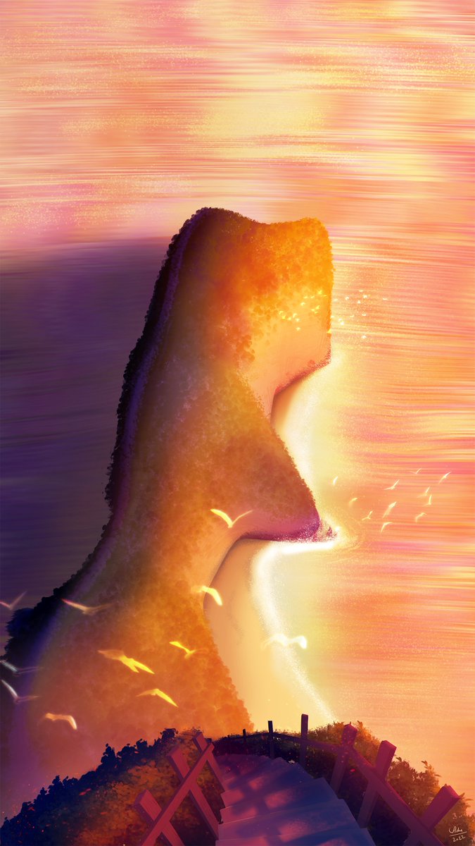 🏝️🌅🍃🟠 Nusa Penida Island - Bali 🟠🍃🌅🏝️
Another photo study to improve my art composition. Not too happy with the result to be honest but anyways enjoyed working on it. ✨
Let me know what you guys think of it. 😊🙏🏼

#art #digitalart #photostudy