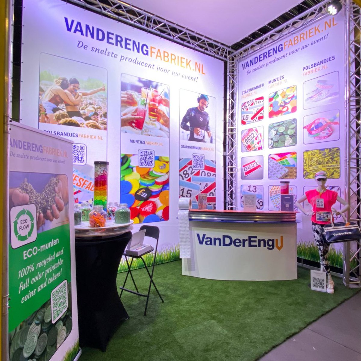 Wij zijn er klaar voor! U bent van harte welkom op stand A70 van <a href="/VanDerEng/">Tessa van der eng</a> B.V. vandaag en morgen op de Festivak 2022 in Den Bosch!

#vandereng #consumptiemuntjes #polsbandjes #startnummers #evenementen #festivals #duurzaamondernemen #recycling