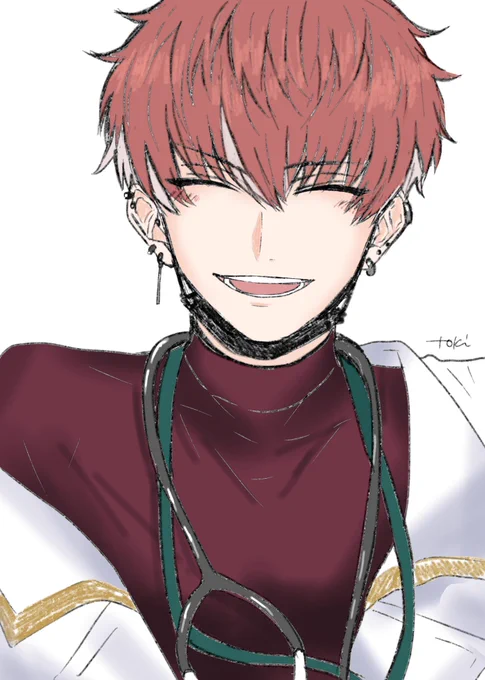 ピアス描き直した 