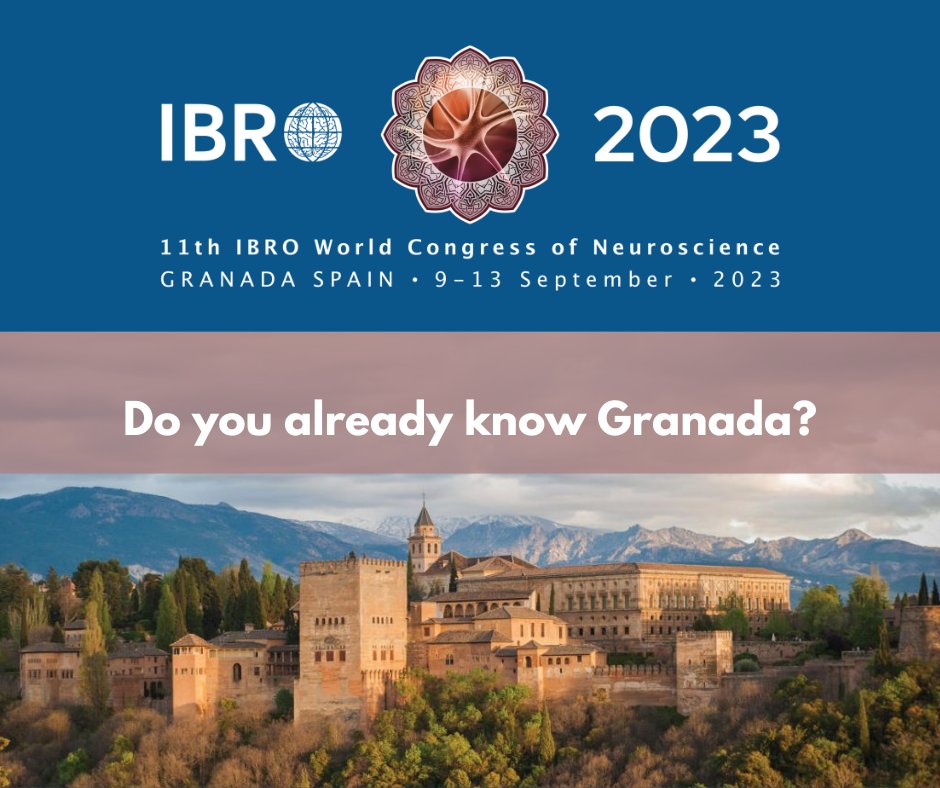 #IBRO2023 will be held in #Granada in #Spain, at the foot of the #SierraNevada mountains. 

Discover the mesmerizing beauty of Granada 👉 ow.ly/KSoY50LvTK3 

<a href="/SENC_/">SENC</a> <a href="/JovInvest_SENC/">@JovInvest_SENC</a>