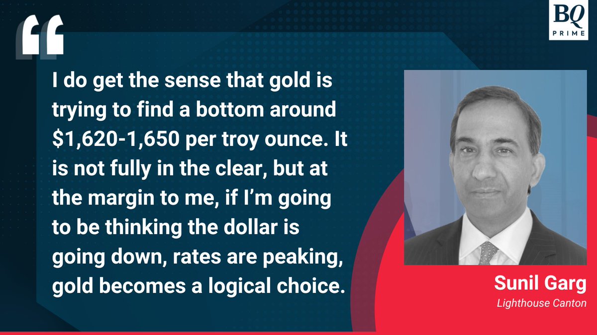 #LighthouseCanton's Sunil Garg says #gold should be treated not as an asset class, but as a currency.

Read: bit.ly/3A0bNGj