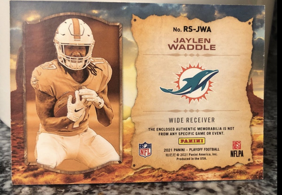 CardsgaloreH's tweet photo. @HiveCards Jaylen Waddle Rookie Stallions

$6 PWE https://t.co/dBDDP6J7HR