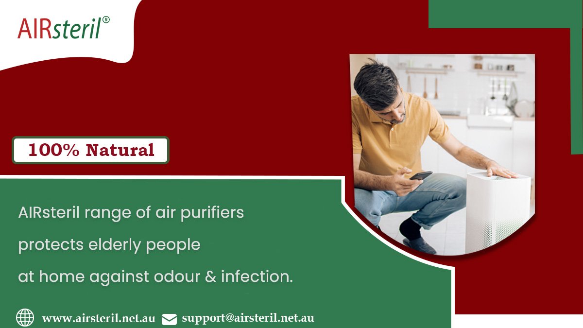 Older people require little extra safety precautions. Their health is our responsibility. Improve the air quality inside your house with the AIRsteril range of air purifiers. 
🌎: calendly.com/airsteril
📨: Email: hello@airsteril.net.au
.
.
#airsteril #airpurifiers