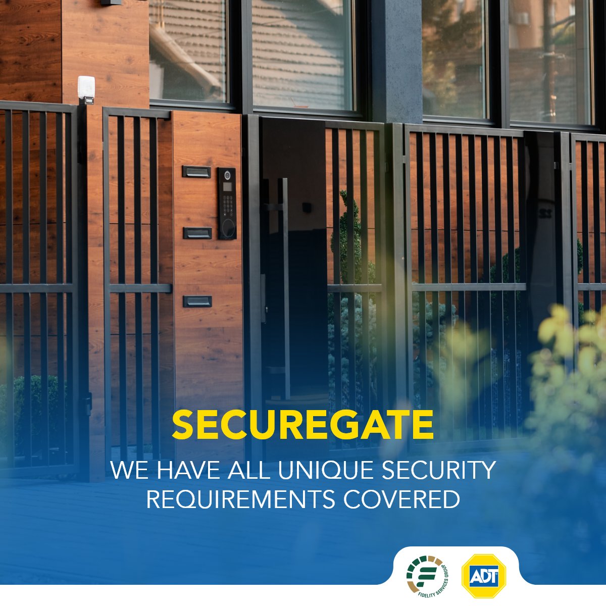 Fidelity_Secure's tweet photo. We all have unique security requirements, which is why Fidelity ADT’s #SecureGate is designed with the versatility to integrate into any electrical gate or door opening system. 

#FidelityADT #SafeThisSummer https://t.co/Fyg7thE8Qv