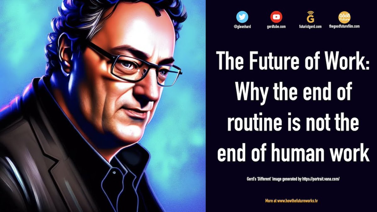 gleonhard's tweet photo. My livestream event is starting in 2 hours, 9am CET | 1.30 pm India | 4pm Singapore | 7pm AUS | 9pm NZ The Future of Work: Why the "end of routines" is not the end of human work!  https://t.co/6oySGexxyK I'll be on chat and available for q's, also on YT https://t.co/2avmcu27av https://t.co/FtwLcYhcnk