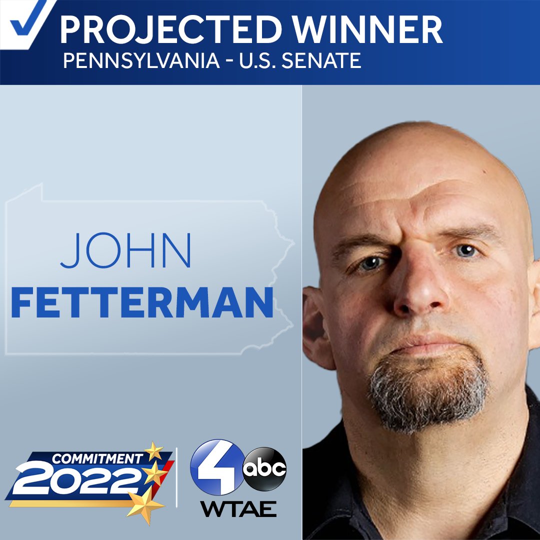 WTAETV Pittsburgh on Twitter "John Fetterman triumphs; former mayor