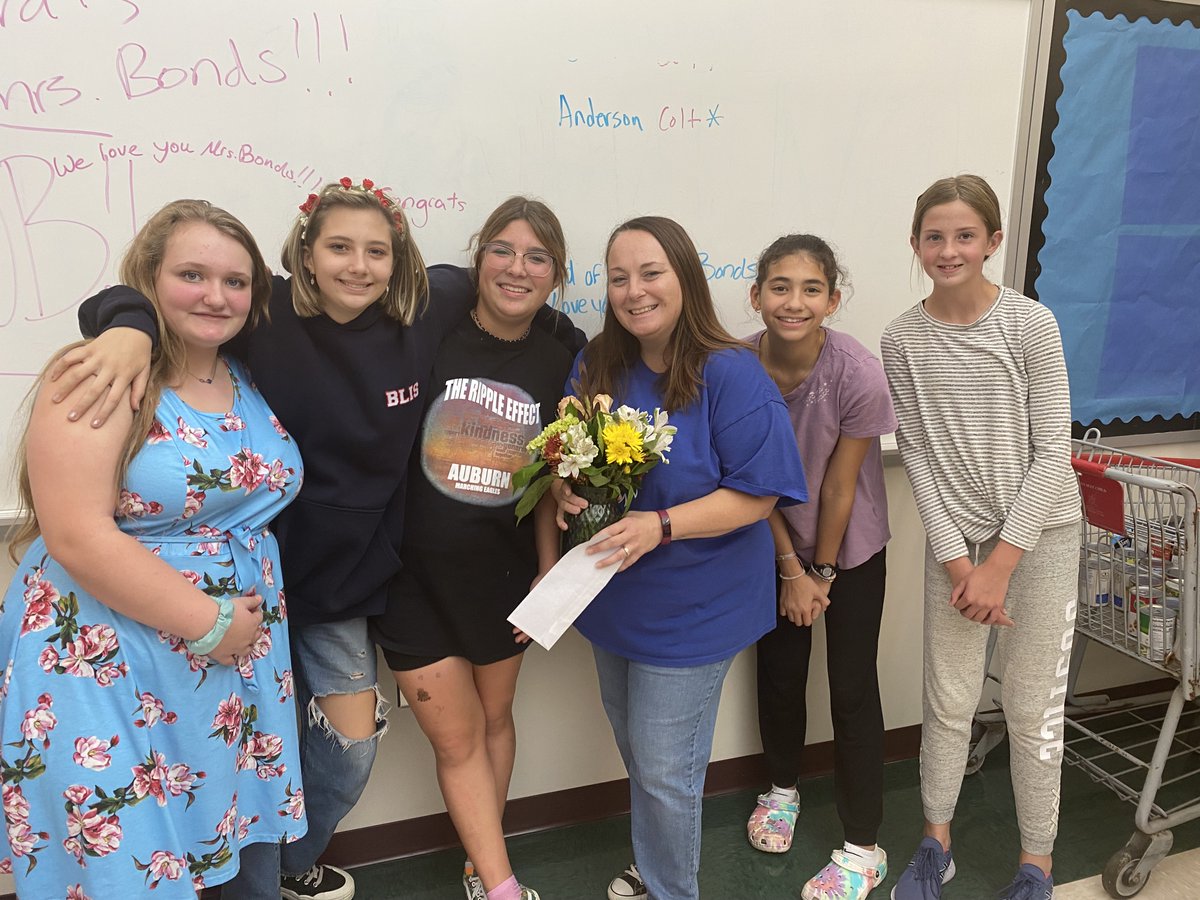 Just in case you missed it, Mrs. Jennifer Bonds being celebrated as AMS’ teacher of the Year!
#weareproudofallyoudo
