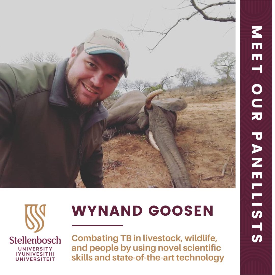 SuMBHG's tweet photo. [1/2] #MeetOurPanellists
Meet Dr @drwjgoosen, a Full-time dad, husband &amp; part-time #TB #OneHealth researcher 🐃🐄 His hobbies include sketching, gym, rugby, boxing &amp; hunting 🏋🏻🏉🥊
 
Wynand will be joining the #PanelDiscussion on #CreativityInScience on 10 November 22 @ 18h00 https://t.co/nPKA1hdiGd
