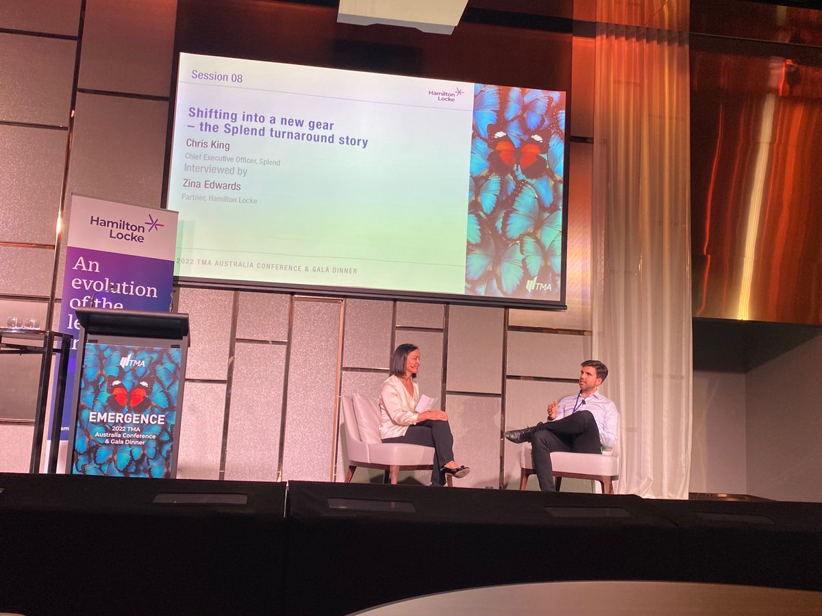 Wrapping up TMA Conference DAY 1, was Splend’s CEO Chris King’s fantastic session. Interviewed by Zina Edwards, Chris shared the story of Splend becoming a leader in green mobility after the pandemic sent the industry into a freefall.

Thanks to sponsor, Hamilton Locke #tmaconf22