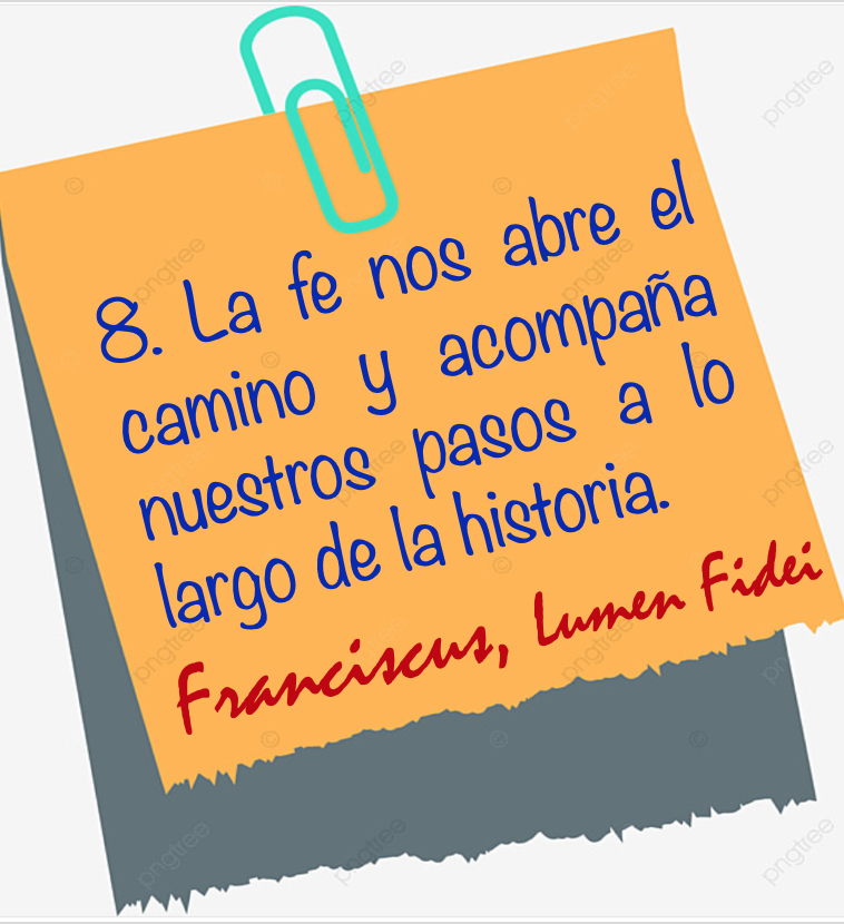 esmecilla's tweet image. #PapaFrancisco #LumenFidei 
La #fe nos abre el #camino y acompaña nuestros #pasos a lo largo de la #historia.
