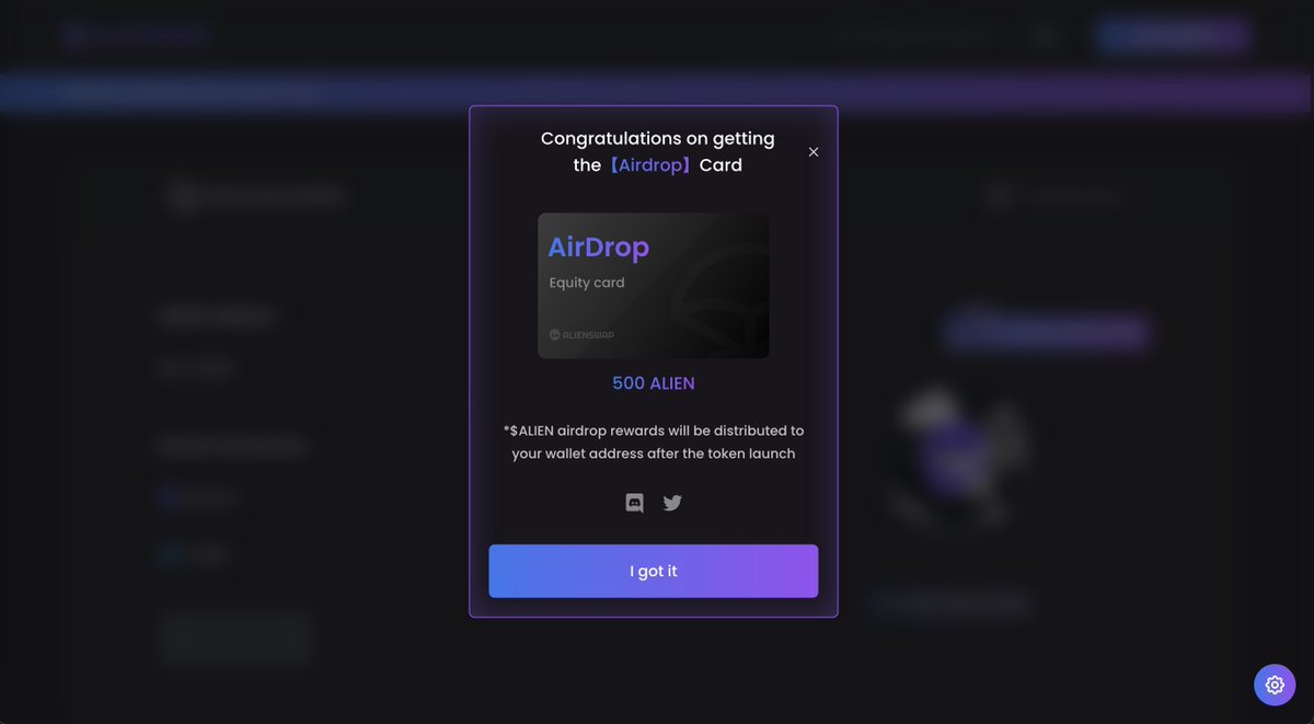 There are 9 hours left to join AlienSwap Waitlist for Genesis #SBT and $ALIEN airdrop🚨

Airdrop Flash lives and rewards more!

Join us👇
alienswap.xyz/waitlist