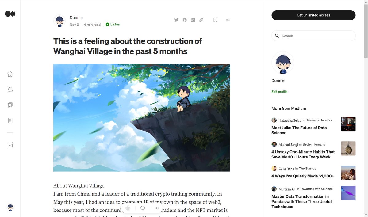 medium.com/@hellotakitaki…

This is a feeling about the construction of Wanghai Village in the past 5 months