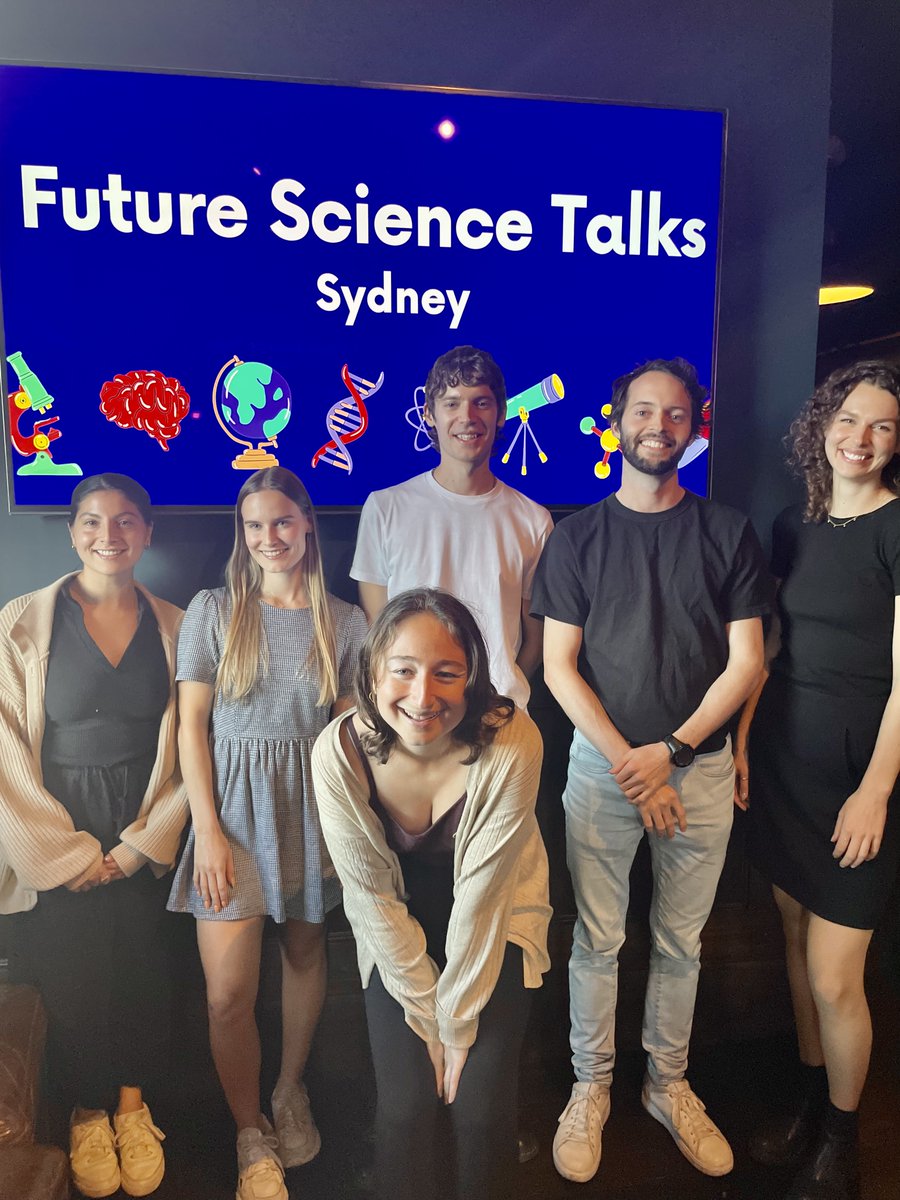 Future Science Talks (@sciencetalksau) on Twitter photo This time last week we had 6 epic speakers at our sold-out #ScienceTalksSyd event: <a href="/zoexiro/">Zoe Xirocostas</a> <a href="/felkohdigital/">Felix Kohane</a> <a href="/EtienneMasle/">Etienne Masle-Farquhar</a> <a href="/RVisontay/">Rachel Visontay</a> <a href="/KunstHannah/">HannahKunst</a> <a href="/babetdegroot/">babetdegroot</a>
It was a privilege 🙏 to have these great speakers discussing a wide array of science topics 🔥🧠🪴🧪⚗️ This time last week we had 6 epic speakers at our sold-out #ScienceTalksSyd event: <a href="/zoexiro/">Zoe Xirocostas</a> <a href="/felkohdigital/">Felix Kohane</a> <a href="/EtienneMasle/">Etienne Masle-Farquhar</a> <a href="/RVisontay/">Rachel Visontay</a> <a href="/KunstHannah/">HannahKunst</a> <a href="/babetdegroot/">babetdegroot</a>
It was a privilege 🙏 to have these great speakers discussing a wide array of science topics 🔥🧠🪴🧪⚗️