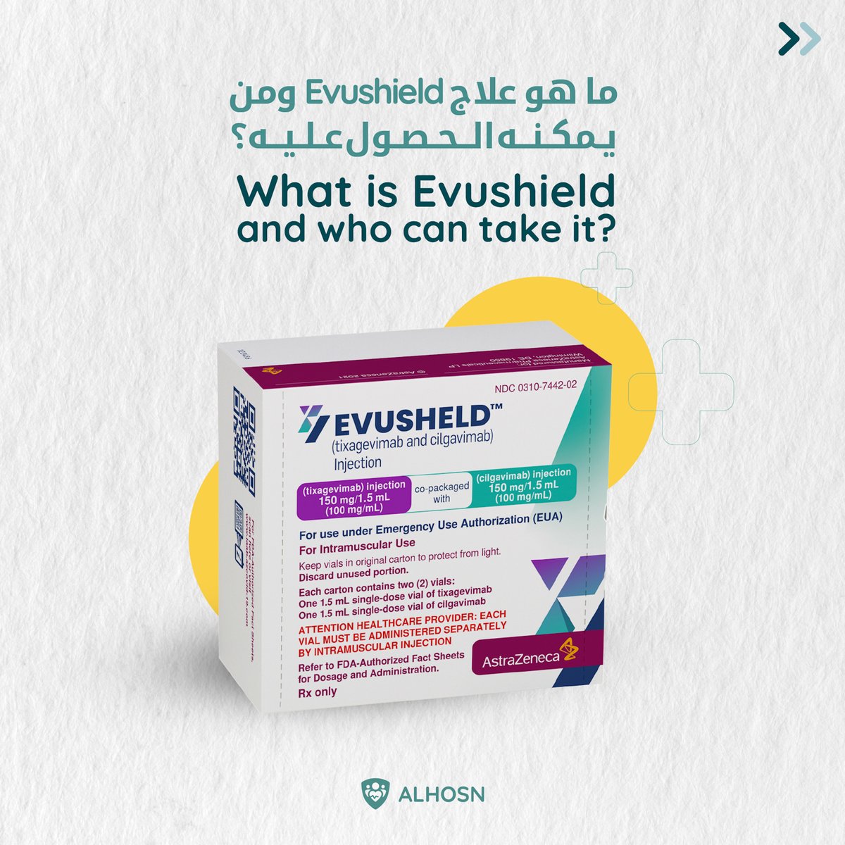 AlHosnApp's tweet photo. تعرف أكثر على علاج #Evushield
Get to know more about #Evushield medication https://t.co/mqmhm1R1IO