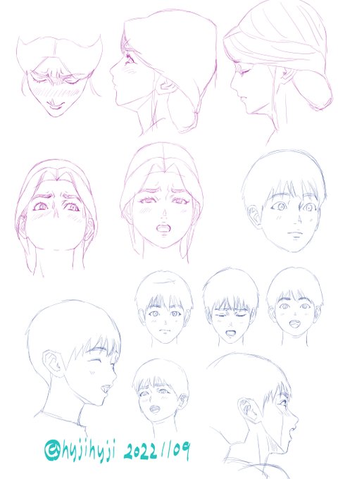 本日の顔下書き20221109
導入部のエロナシパートが13p、、長いよ。
明日からエロシーン。 